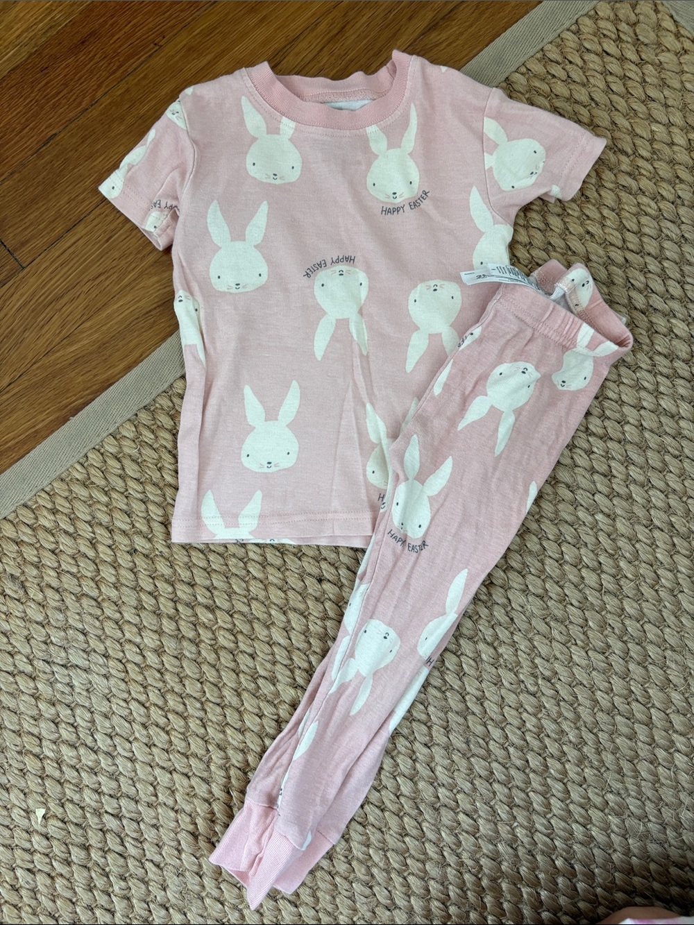 Carter's Pink Bunny Pajama Set for Kids